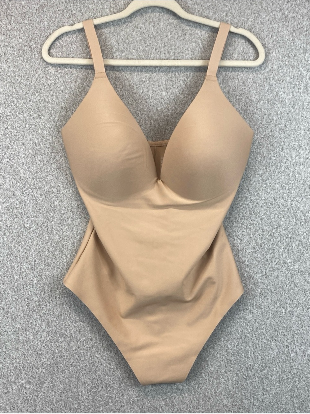 SKIMS Super Push Up Thong Bodysuit XL Creamy Clay Padded Support Body Shaper